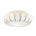 Broche 3 Light Matte White Flush Mount Ceiling Lamp