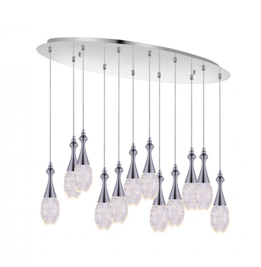 LED Multi Point Pendant with Chrome finish