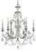 Regis 6 Light Spectra Crystal Olde Silver Chandelier