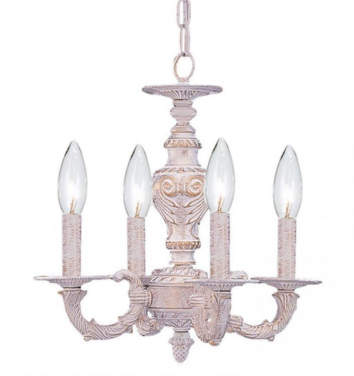 Paris Market 4 Light Antique White Mini Chandelier