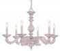 Paris Market 6 Light Antique White Chandelier