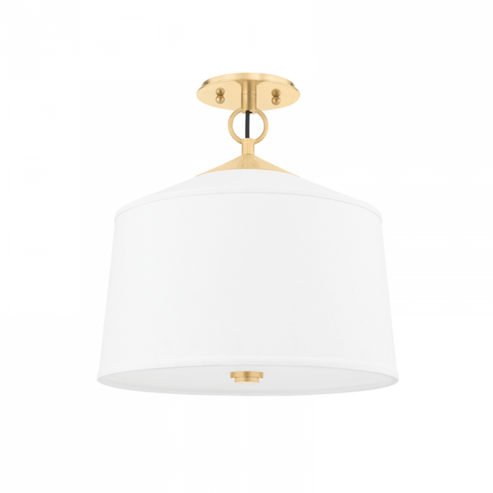 1 LIGHT SEMI FLUSH MOUNT