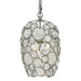 Palla 1 Light Antique Silver Mini Chandelier