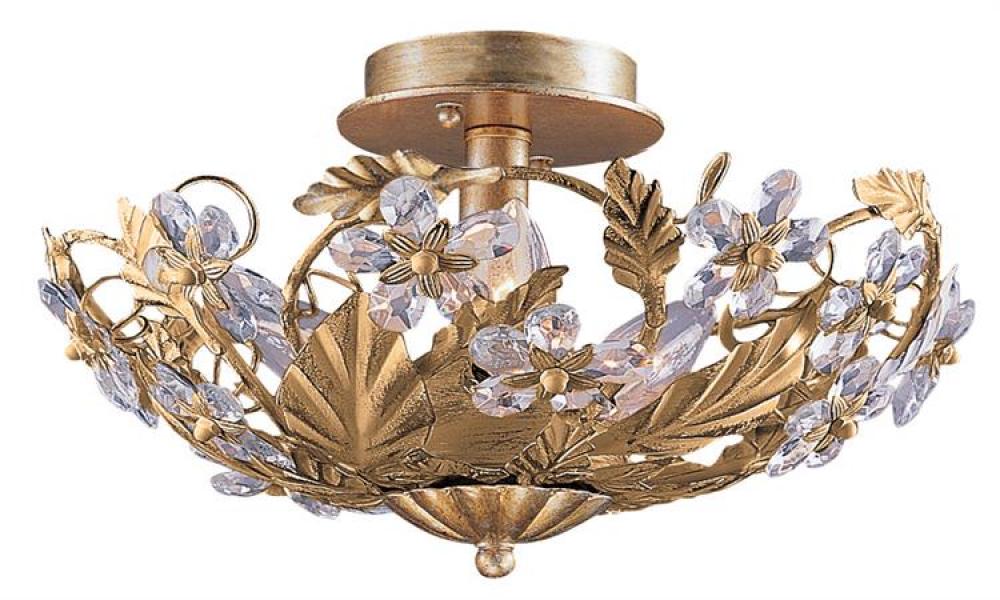 Paris Market 6 Light Gold Semi-Flush