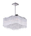 10 Light Drum Shade Chandelier with Chrome finish