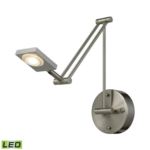 Reilly 1-Light Swingarm Wall Lamp in Brushed Nickel