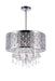 6 Light Drum Shade Chandelier with Chrome finish