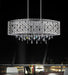 5 Light Drum Shade Chandelier with Chrome finish