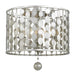 Layla 3 Light Antique Silver Ceiling Mount