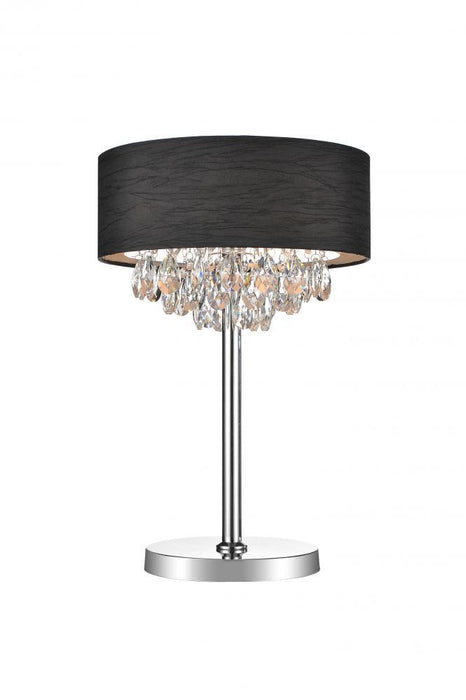 3 Light Table Lamp with Chrome finish