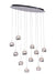 12 Light Multi Light Pendant with Chrome finish