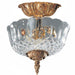 Crystorama 2 Light Olde Brass Lead Crystal Ceiling Mount II