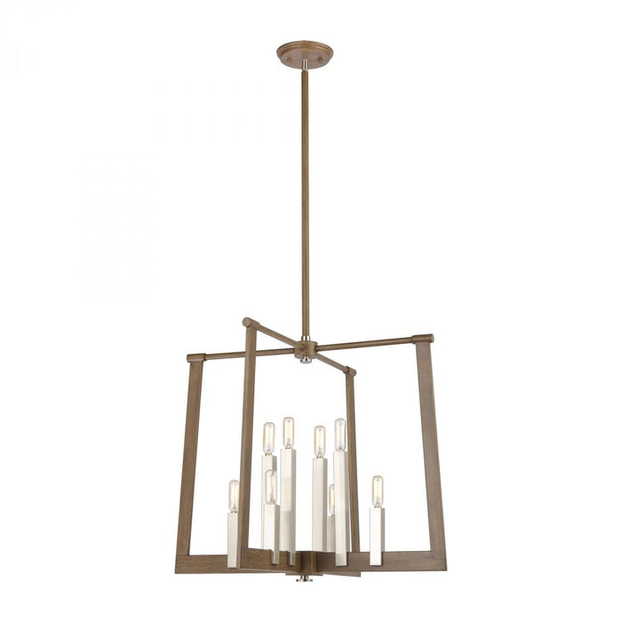 Axis 8-Light Chandelier in Light Wood