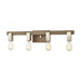 Axis 4-Light Vanity Light in Light Wood and Satin Nickel