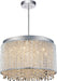 10 Light Drum Shade Chandelier with Chrome finish