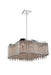 12 Light Drum Shade Chandelier with Chrome finish