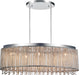 5 Light Drum Shade Chandelier with Chrome finish