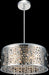 7 Light Drum Shade Chandelier with Chrome finish