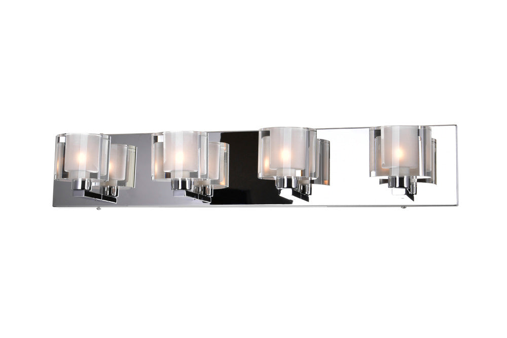 4 Light Wall Sconce with Chrome finish