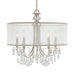 Hampton 5 Light Drum Shade Chrome Chandelier