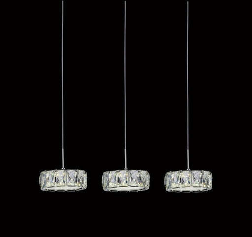 LED Multi Light Pendant with Chrome finish