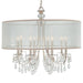 Hampton 8 Light Drum Shade Chrome Chandelier