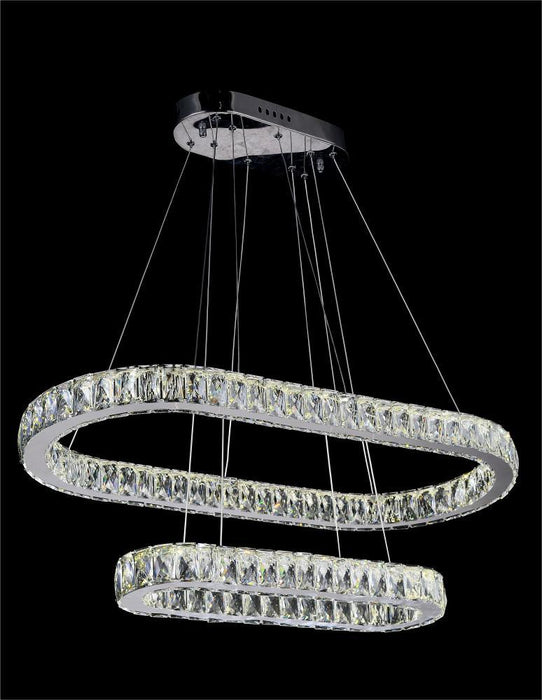 LED Chandelier with Chrome finish