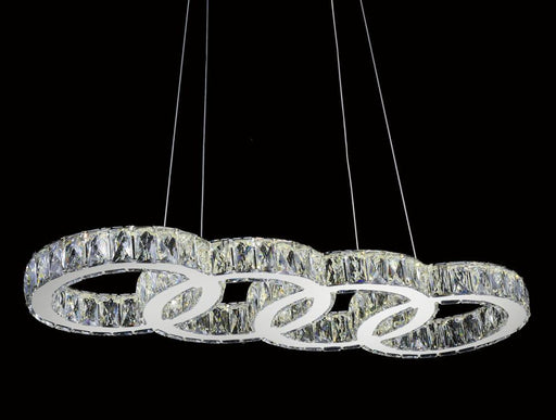 LED Chandelier with Chrome finish