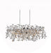 7 Light Down Chandelier with Chrome finish