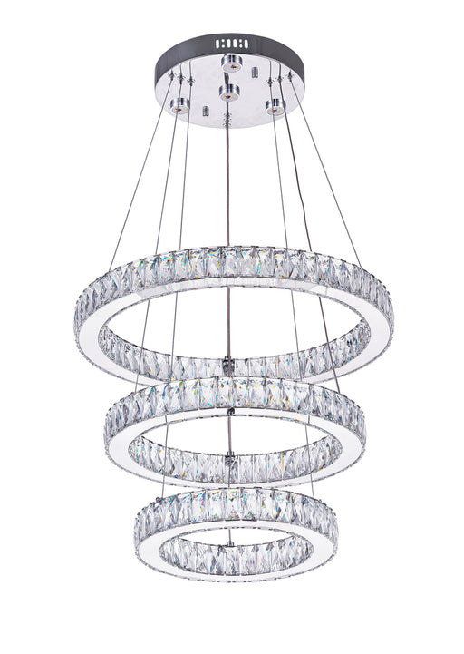 LED Chandelier with Chrome finish