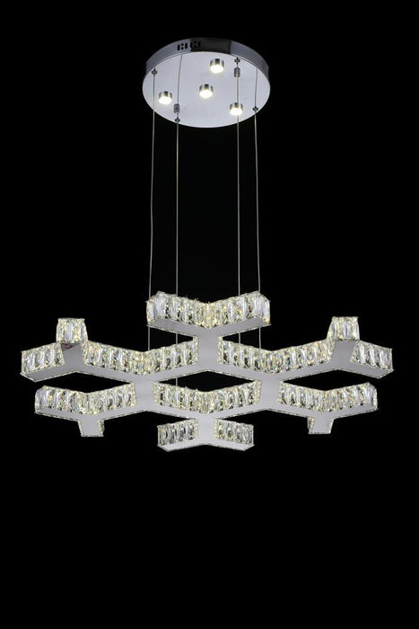 LED Chandelier with Chrome finish