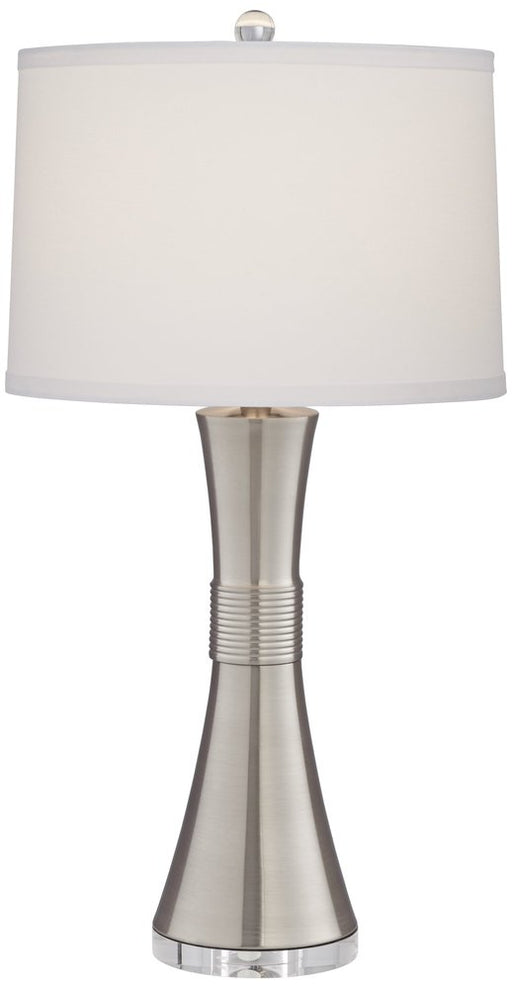 TL-Brushed nickel and crystal lamp