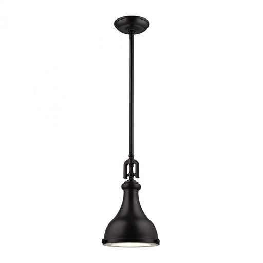 Rutherford 1-Light Mini Pendant in Oil Rubbed Bronze with Metal Shade