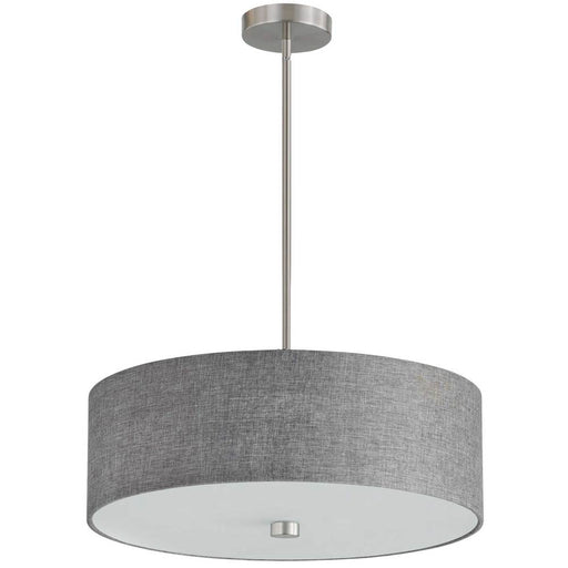 4LT Incandescent Pendant SC w/ Grey Shade