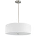 4LT Incandescent Pendant SC w/ White Shade