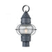 Onion 1-Light Outdoor Post Mount in Aged Zinc