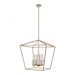 Fairfax 8-Light Chandelier in Light Wood