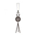 Stix 1-Light Sconce in Bronze Rust with Seedy Glass