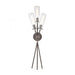 Stix 3-Light Sconce in Bronze Rust with Seedy Glass