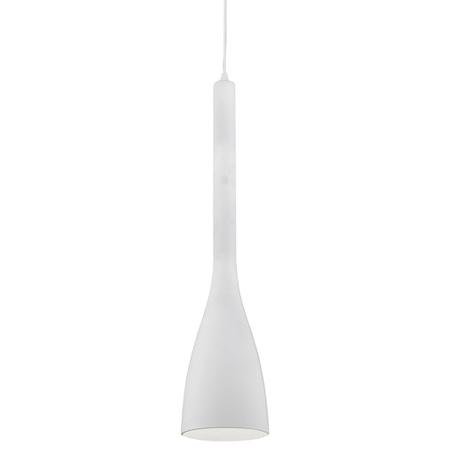 1LT Pendant, Matte White Finish