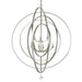 Luna 9 Light Antique Silver Chandelier