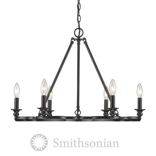 Saxon 6 Light Chandelier