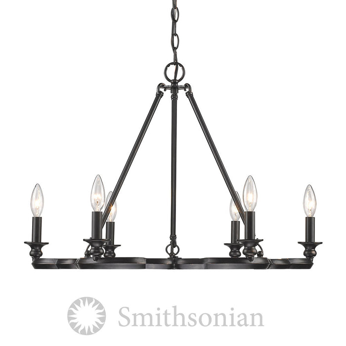 Saxon 6 Light Chandelier