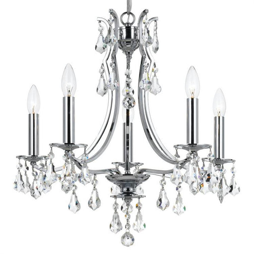 Cedar 5 Light Polished Chrome Mini Chandelier