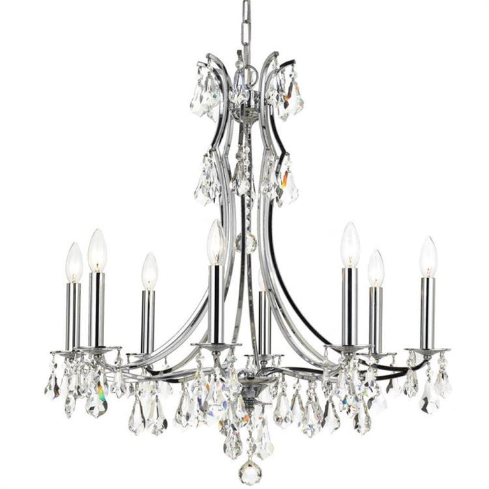 Cedar 8 Light Polished Chrome Chandelier