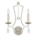 Manning 2 Light Silver Leaf Sconce