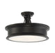 Watkins 3 Light Bronze Semi-Flush