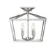 Townsend 4 Light Polished Nickel Semi-Flush Mount