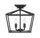 Townsend 4 Light Classic Bronze Semi-Flush Mount