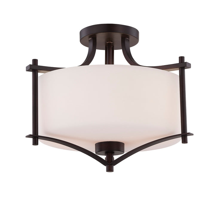 Colton 2 Light Bronze Semi-Flush